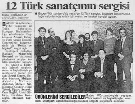 12 Trk sanatnn sergisi